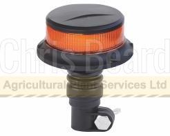 LED Beacon Spigot Low Profile Hard Top Amber,