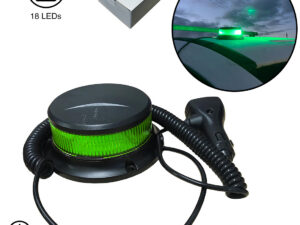 LED Beacon Magnetic Low Profile Hard Top Green
