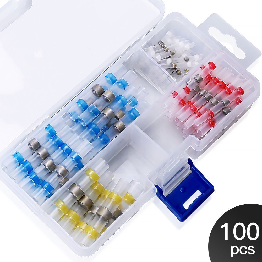 Connector Wire Kit Heat Solder Seal 100pcs