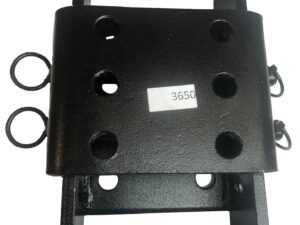 Height Adjuster c/w Drop Plate - 2 Pin Hitch Black