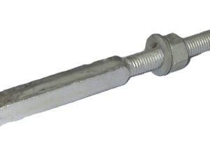 Gate Hanger Galvanized Bolt-on Square 3/4 in Pin