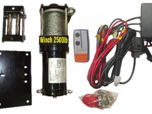 Winch Electric 1100kg suits ATV 8m cable & hook