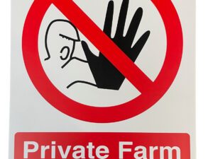 Sign Private Farm, Keep Out 400 x 300mm