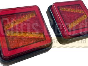 Lamp Tail 3 in 1 LED Neon 10-30V PAIR