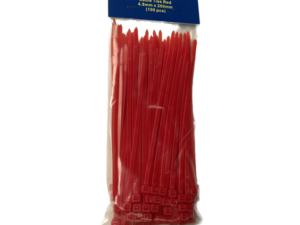 Cable Ties Red 4.8mm x 200mm (100 pcs)