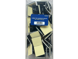Cable Tie Adhesive Mount 30x30mm Nylon (100pcs)