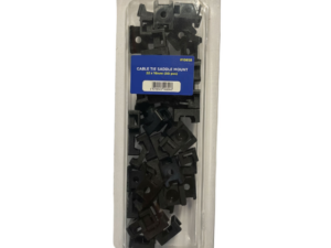 Cable Tie Saddle Mount-Nylon White Nail-on (50pcs)