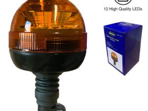 Beacon LED Amber Lens Low Profile Spigot Fitting