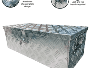 Toolbox Aluminium Checker Plate 31 x 13 x 10 inch