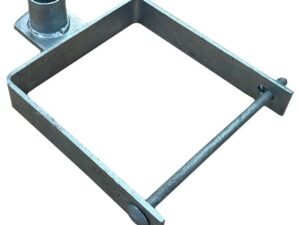 Gate Square Post Hanger 7" Bottom for Metal Gates