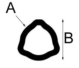 PTO Profile Tube Tri Wall Outer 6.03/12512 1M