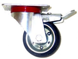 Castor Wheel Swivel & Brake 50kg 75mm Diameter