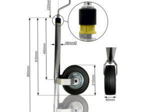 Jockey Wheel With Load Capacity Indicator