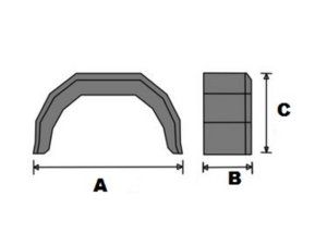 Trailer Mud Guard Plastic 5 Angle