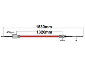 Alko Threaded Cable 1320mm/1530mm