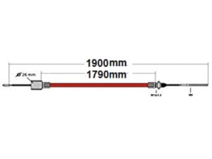 Alko Threaded Cable 1790mm/1900mm