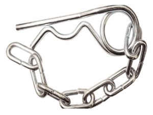 R Clip and Chain Ifor Williams x4