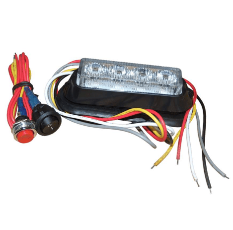 LED Lamp Variable Pulse Marker 4 Amber 12-24V