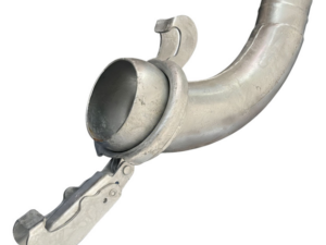 Slurry Fitting Bauer Male 5" to 5" Hose 90° Bend
