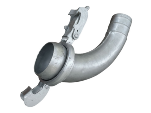 Slurry Fitting Bauer Male 6" to 6" Hose 90° Bend