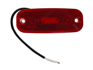 Lamp Marker Red 12/24V E4 150mm Cable