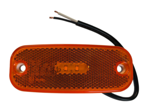 Lamp Marker Amber 12/24V E4 150mm Cable